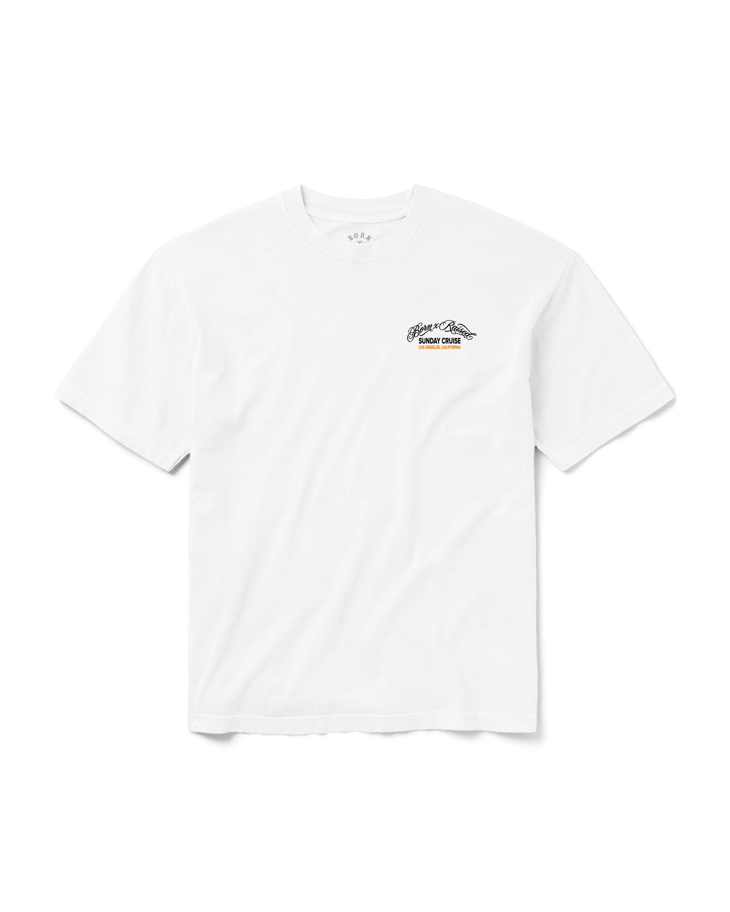 BORN X RAISED + 76 SUNDAY CRUISE TEE: WHITE - Image 2