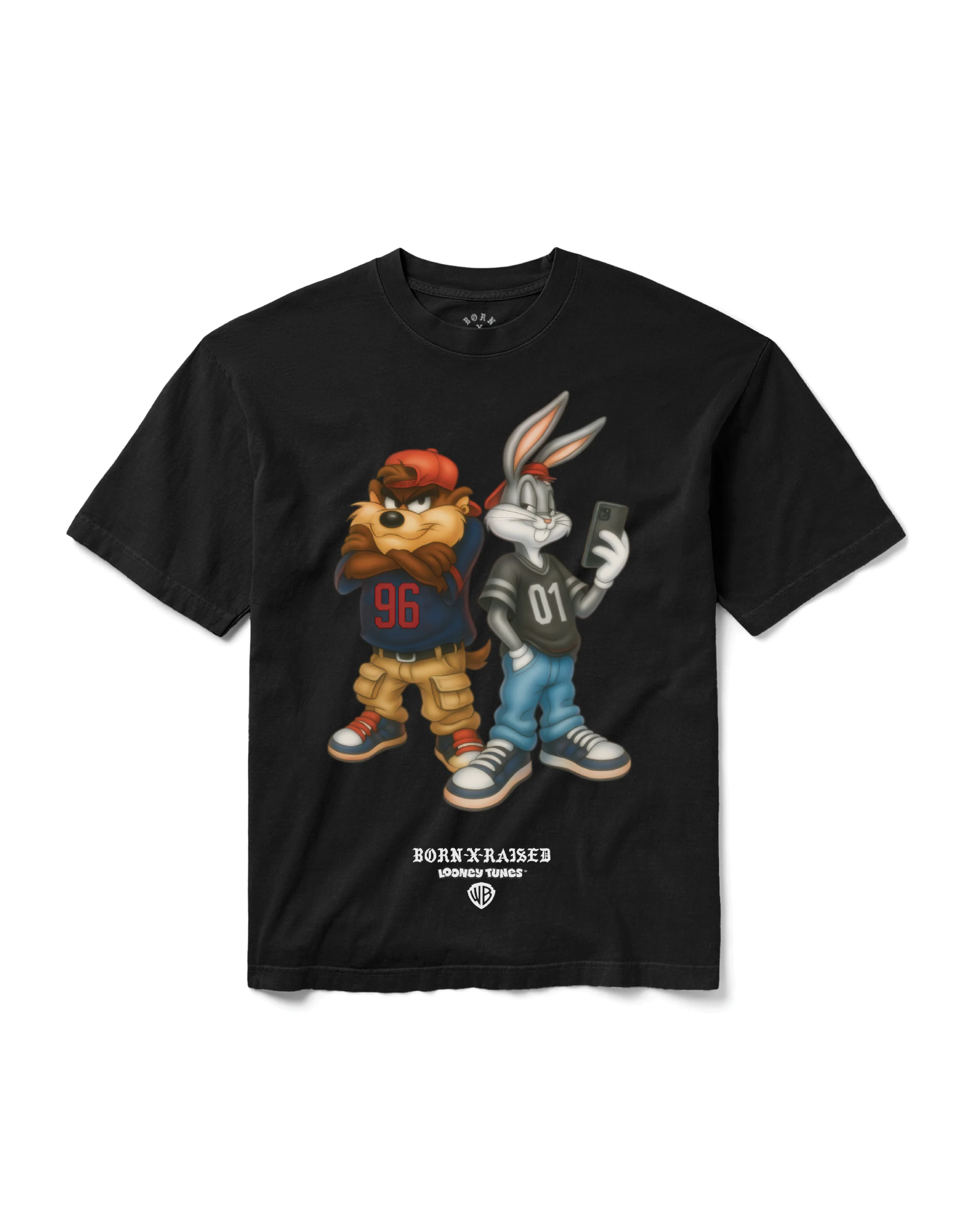BORN X RAISED + LOONEY TUNES BACK TO BACK TEE: BLACK