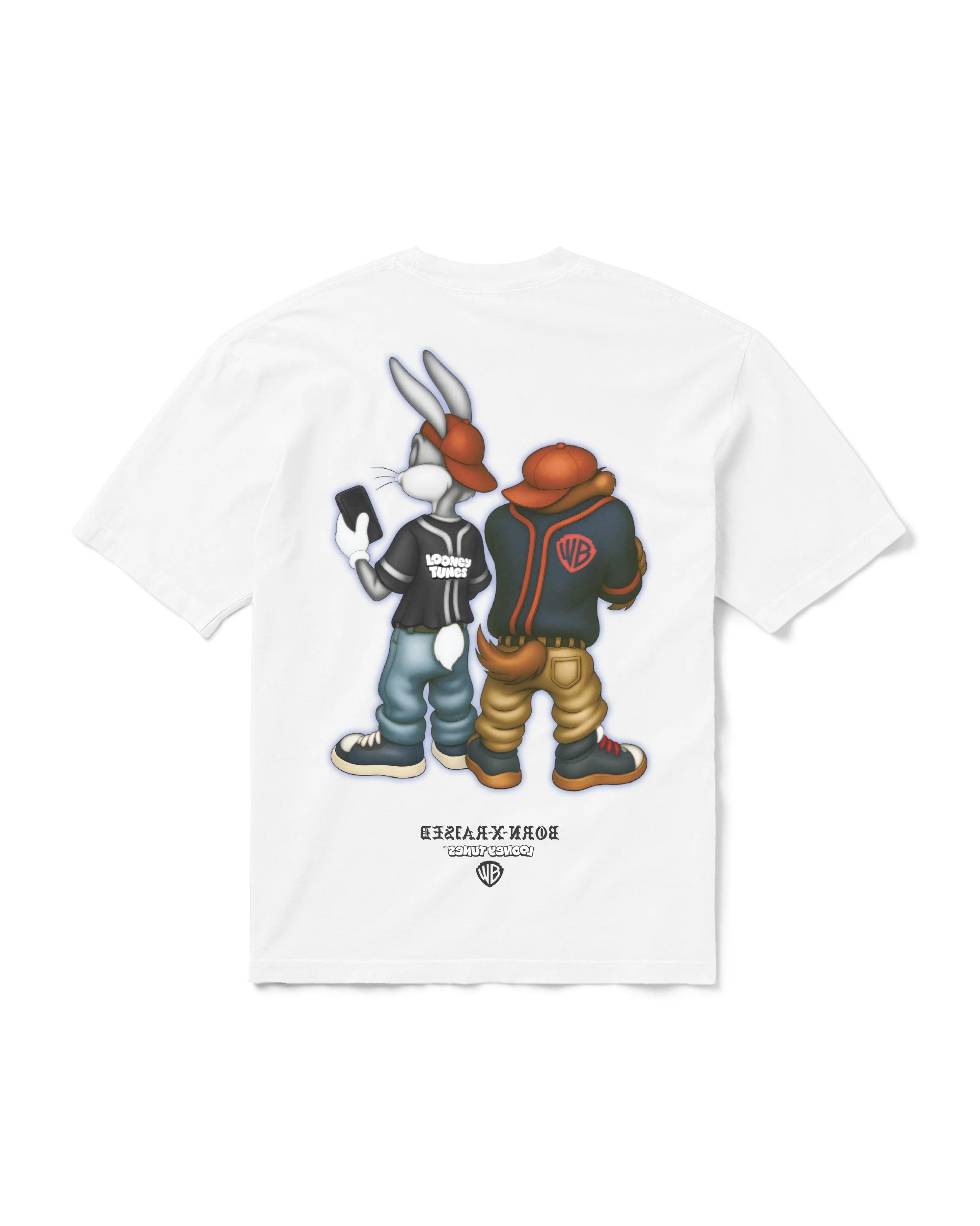 BORN X RAISED + LOONEY TUNES BACK TO BACK TEE: WHITE - Image 2