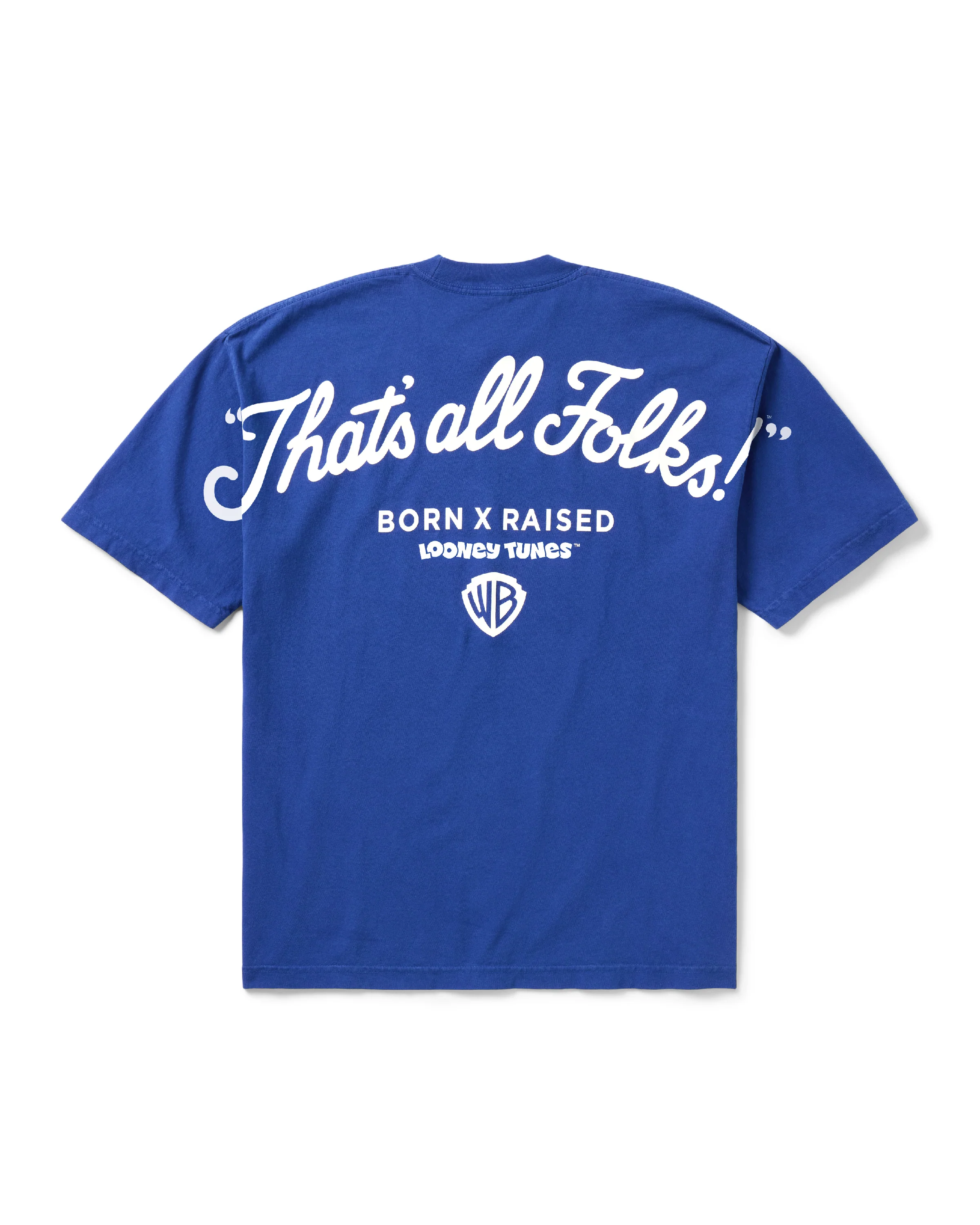 BORN X RAISED + LOONEY TUNES HOMETEAM TEE: ROYAL BLUE - Image 2