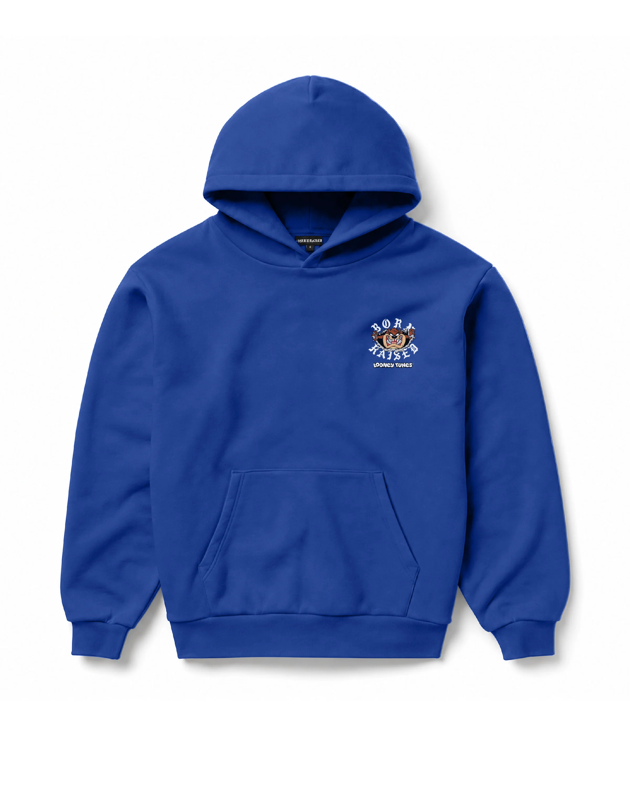 BORN X RAISED + LOONEY TUNES TAZ ROCKER HOODIE: ROYAL BLUE - Image 2