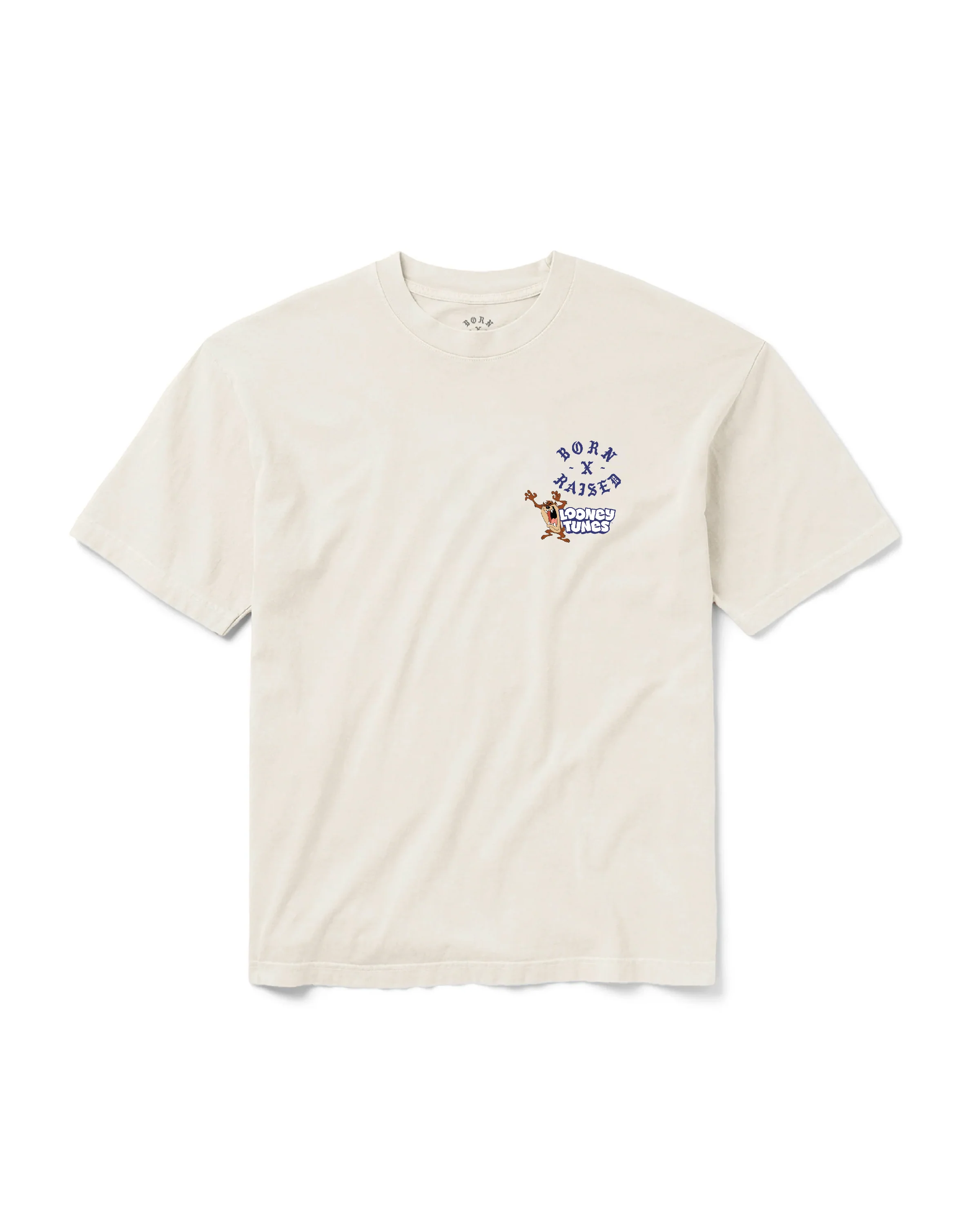 BORN X RAISED + LOONEY TUNES TAZ ROCKER TEE: CREAM - Image 2