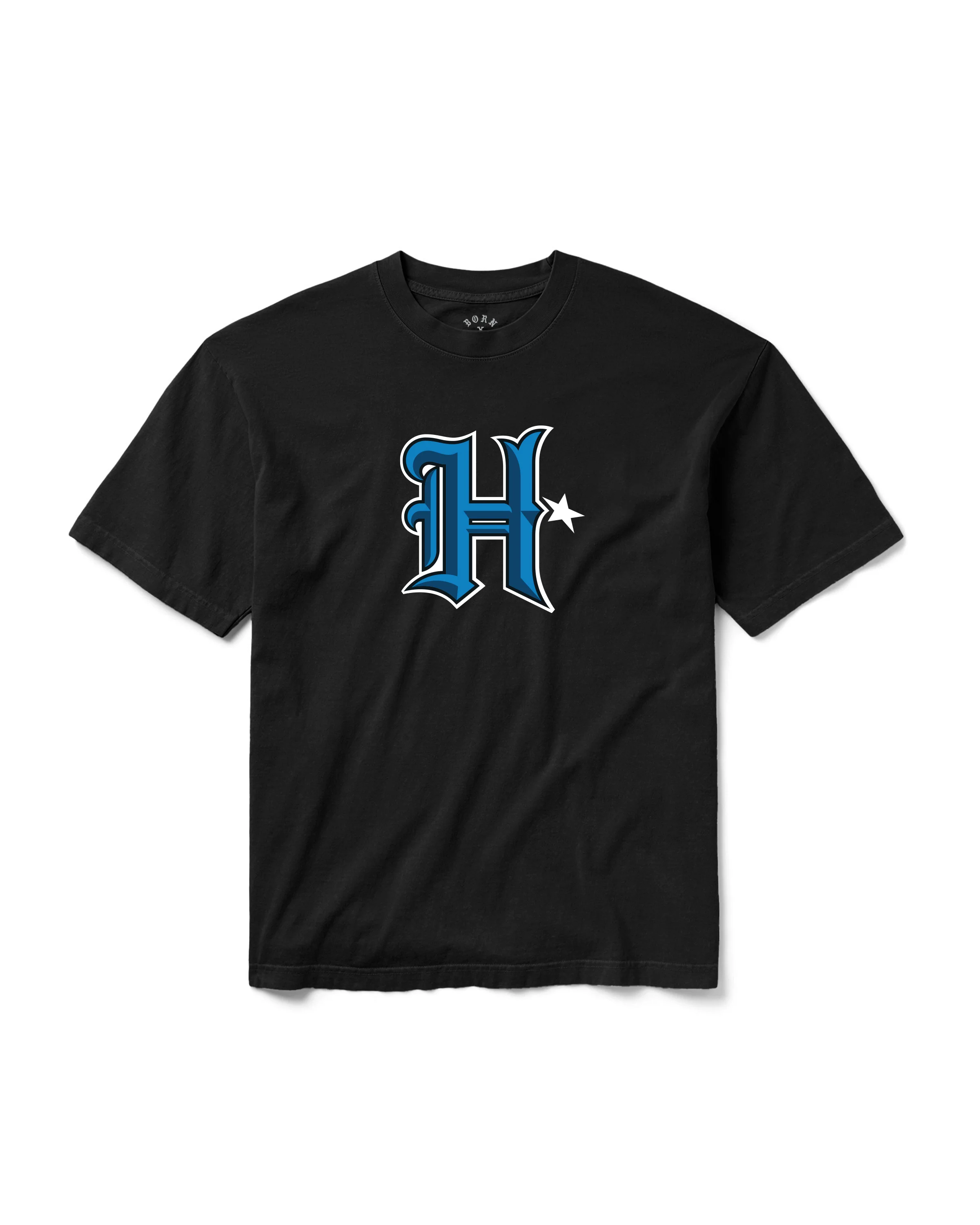 BORN X RAISED + TEXANS + DJ SCREW SCREWSTON TEE: BLACK - Image 2