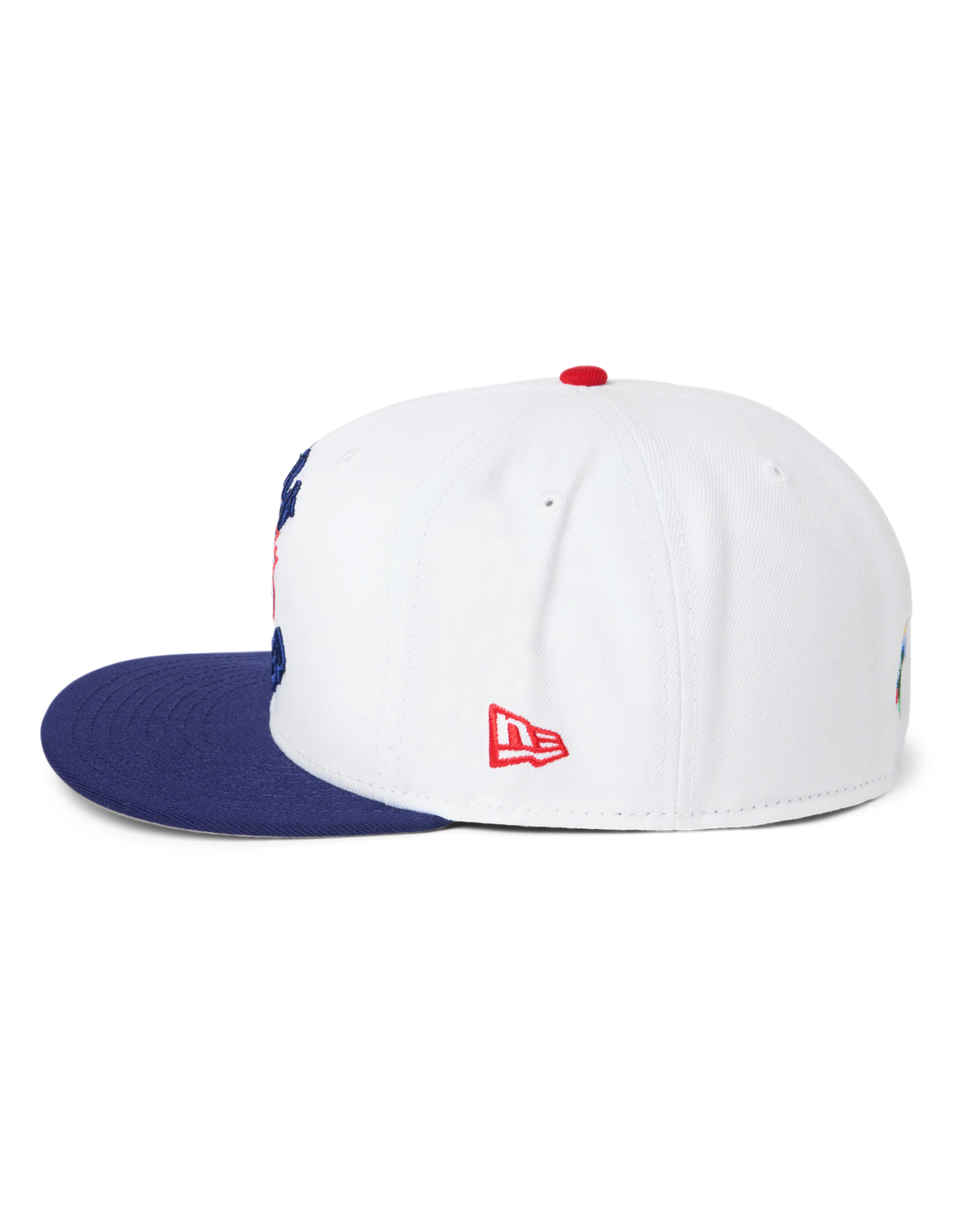 BORN X RAISED + WBC USA ROCKER FITTED: WHITE / NAVY - Image 4