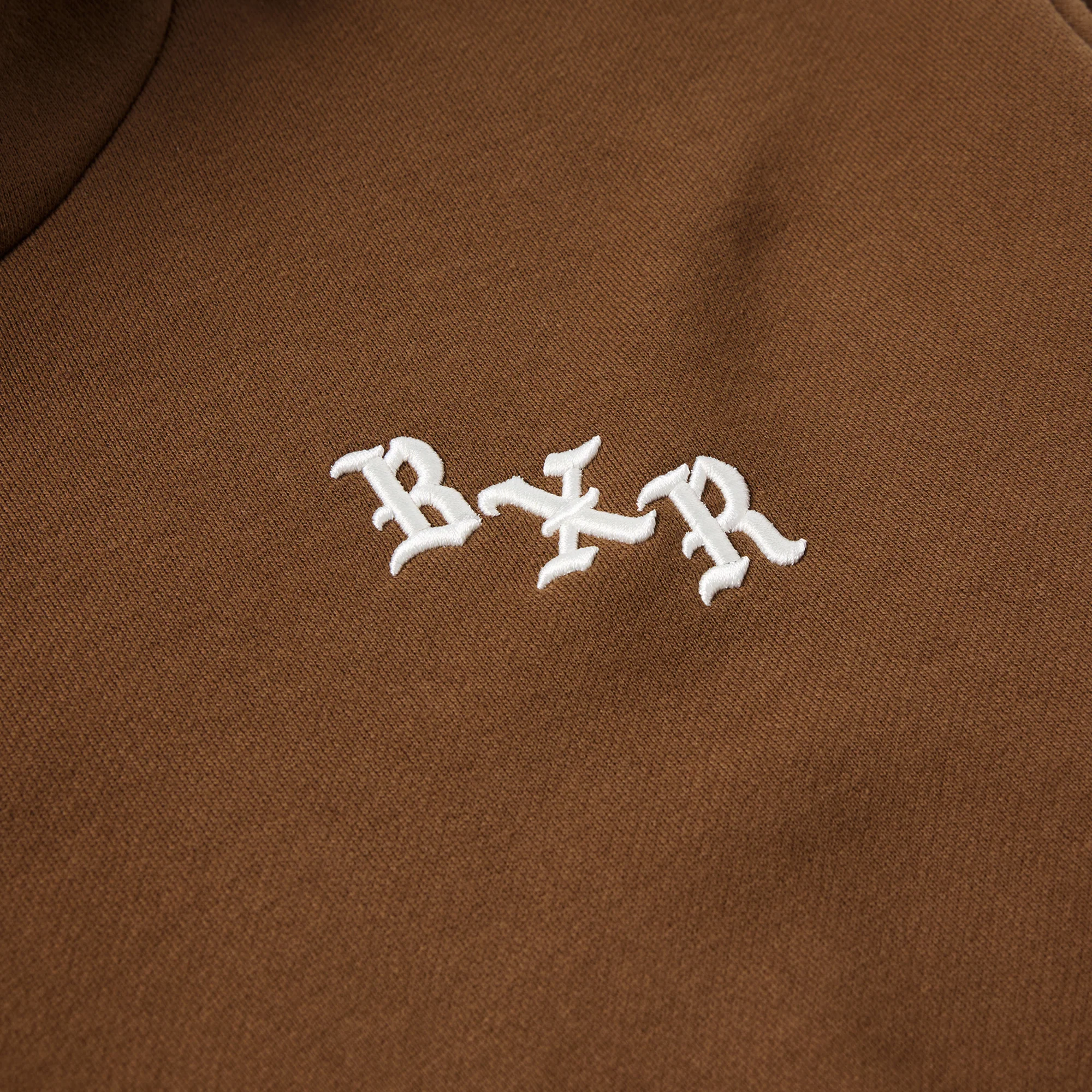 BXR EMBROIDERED HOODIE: WALNUT - Image 3
