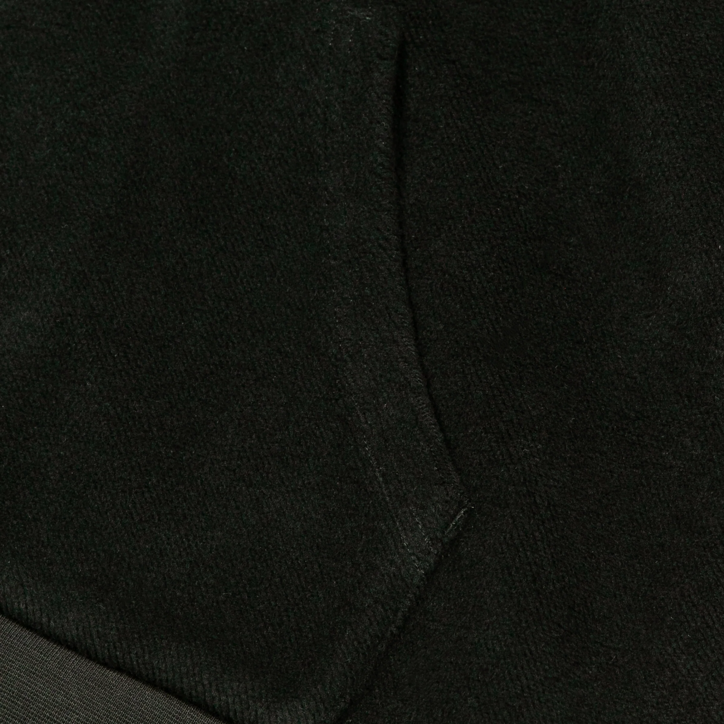 BXR EMBROIDERED INSIDE OUT ZIP-UP HOODIE: BLACK - Image 5