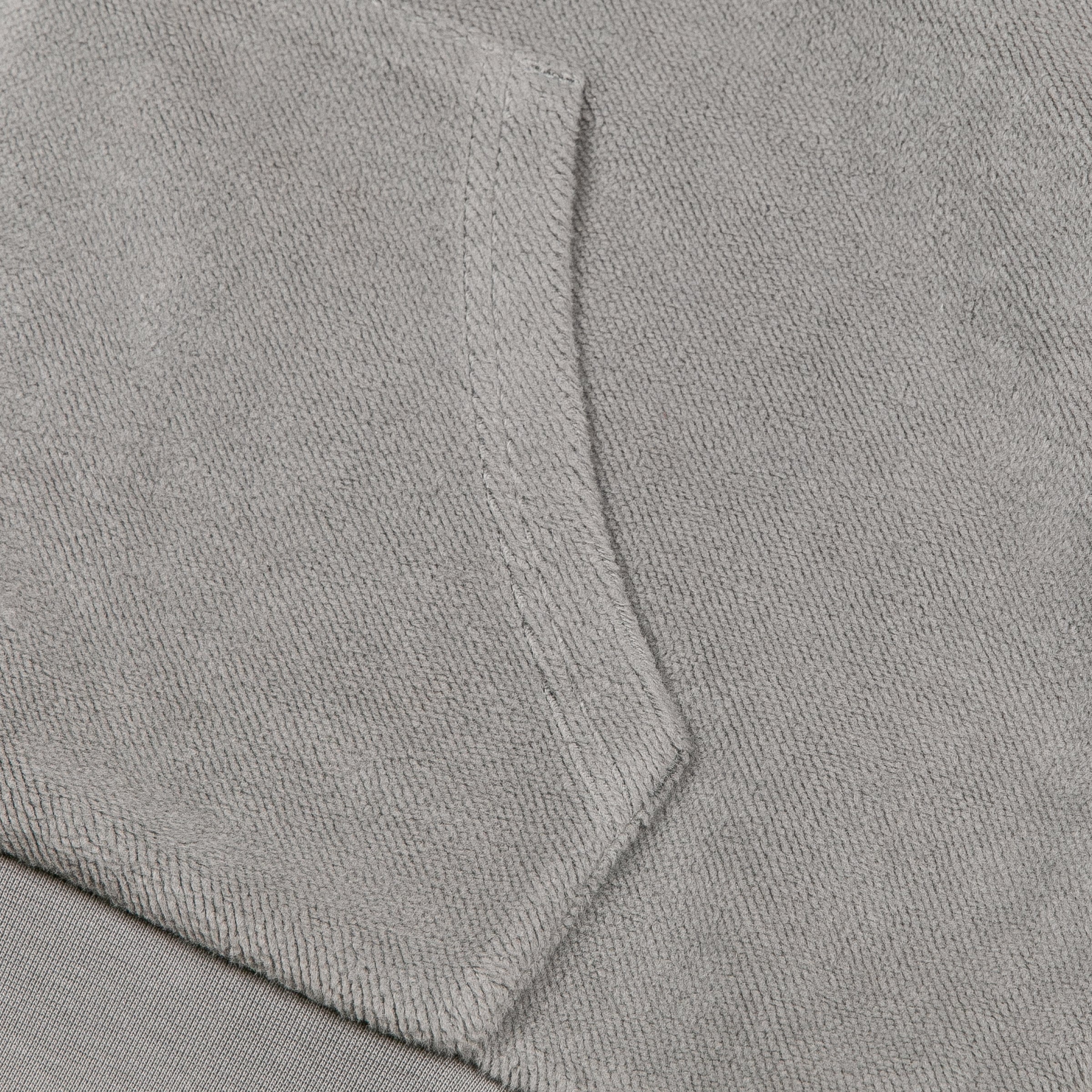 BXR EMBROIDERED INSIDE OUT ZIP-UP HOODIE: GREY - Image 6