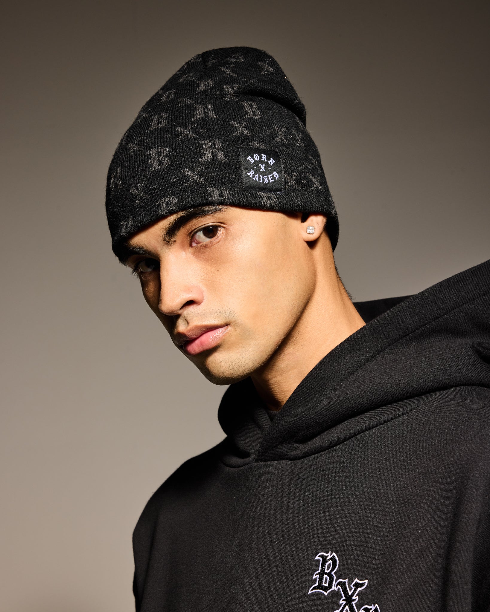 BXR MONOGRAM SKULLY: BLACK - Image 4