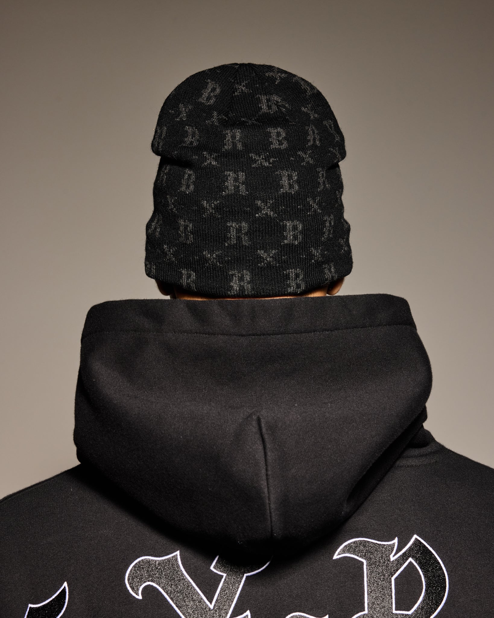 BXR MONOGRAM SKULLY: BLACK - Image 5