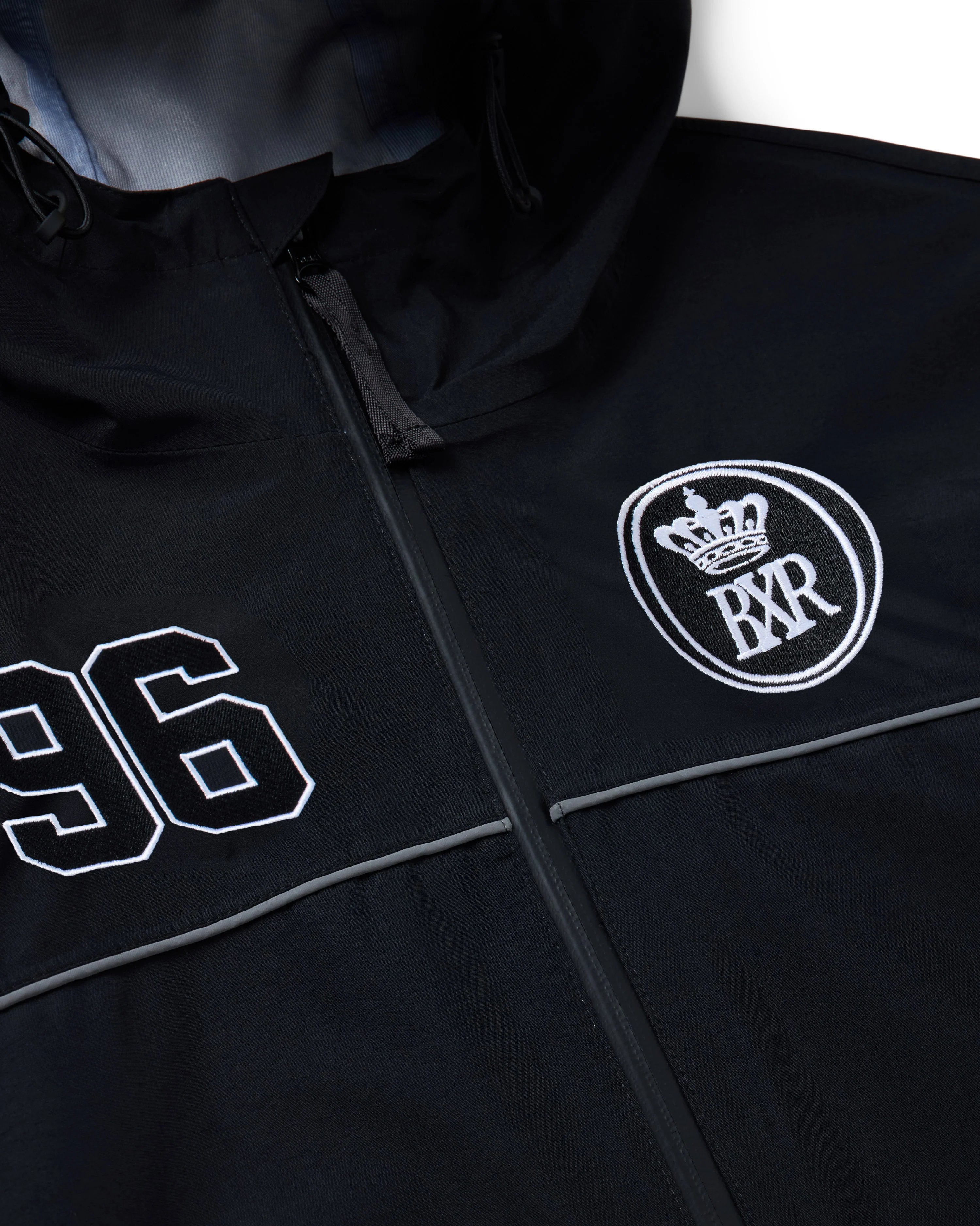 BXR PIPED SHELL JACKET: BLACK - Image 4