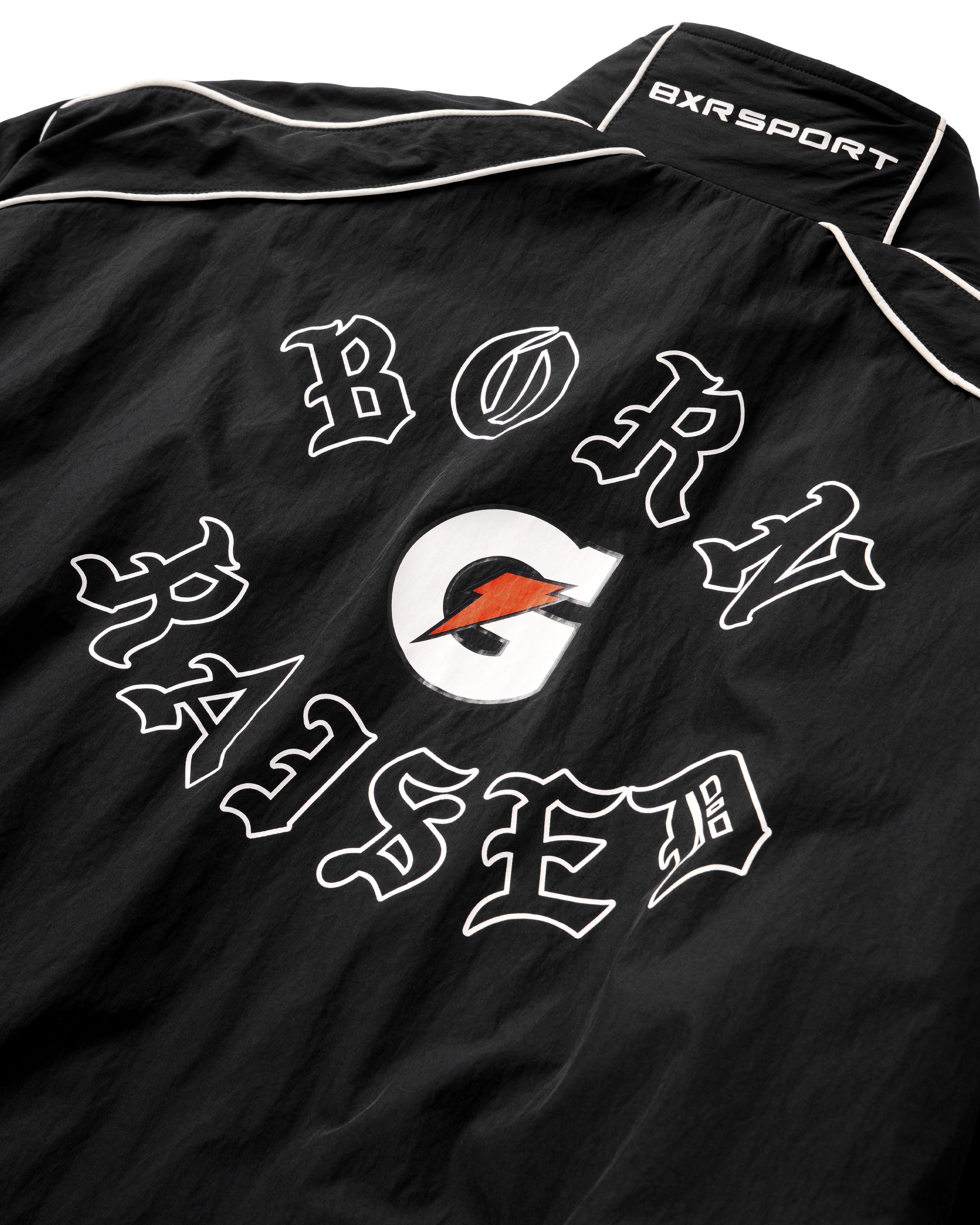 BORN X RAISED + GATORADE TRACK JACKET: BLACK - Image 4