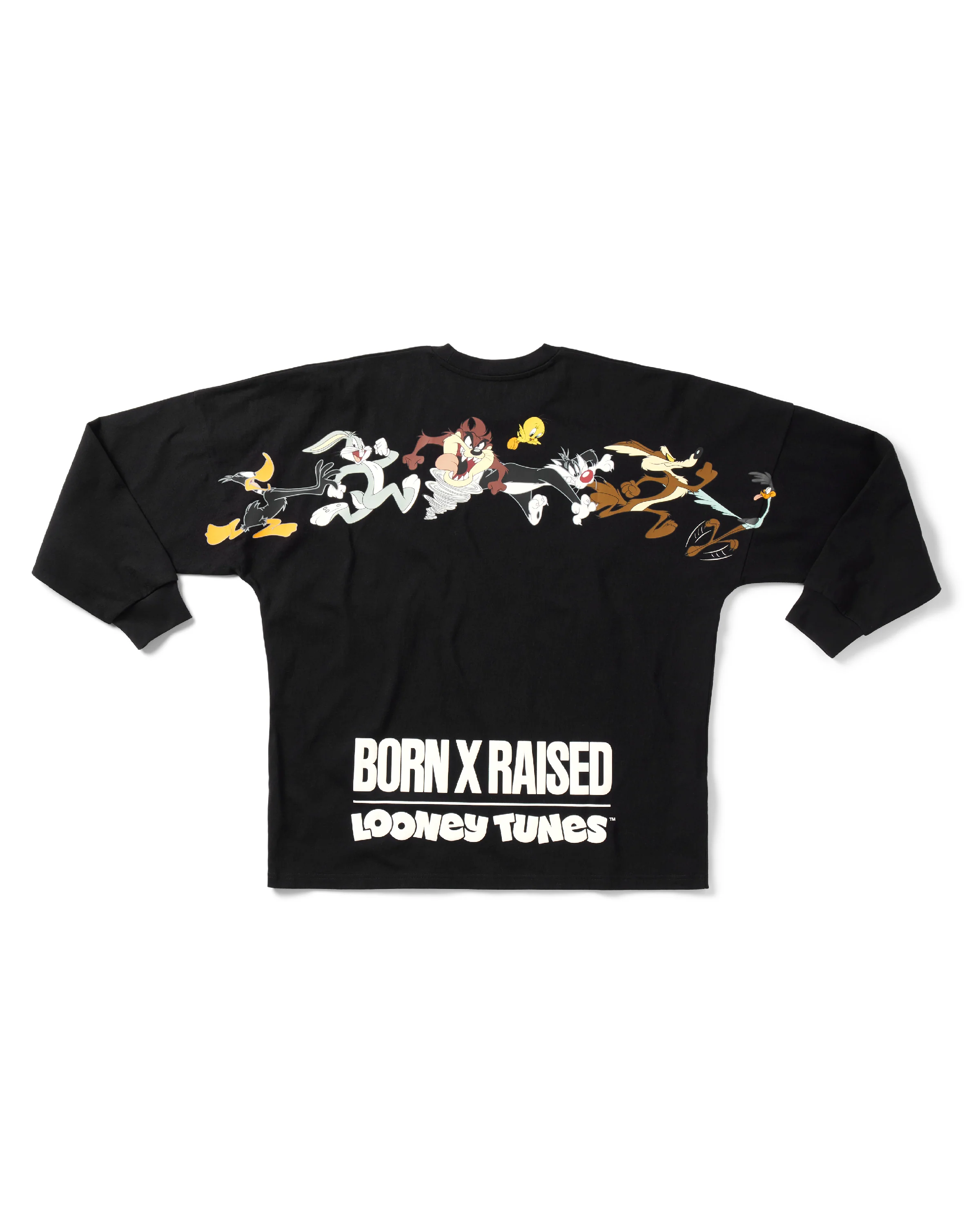 BORN X RAISED + LOONEY TUNES LINE-UP LONGSLEEVE: BLACK - Image 3