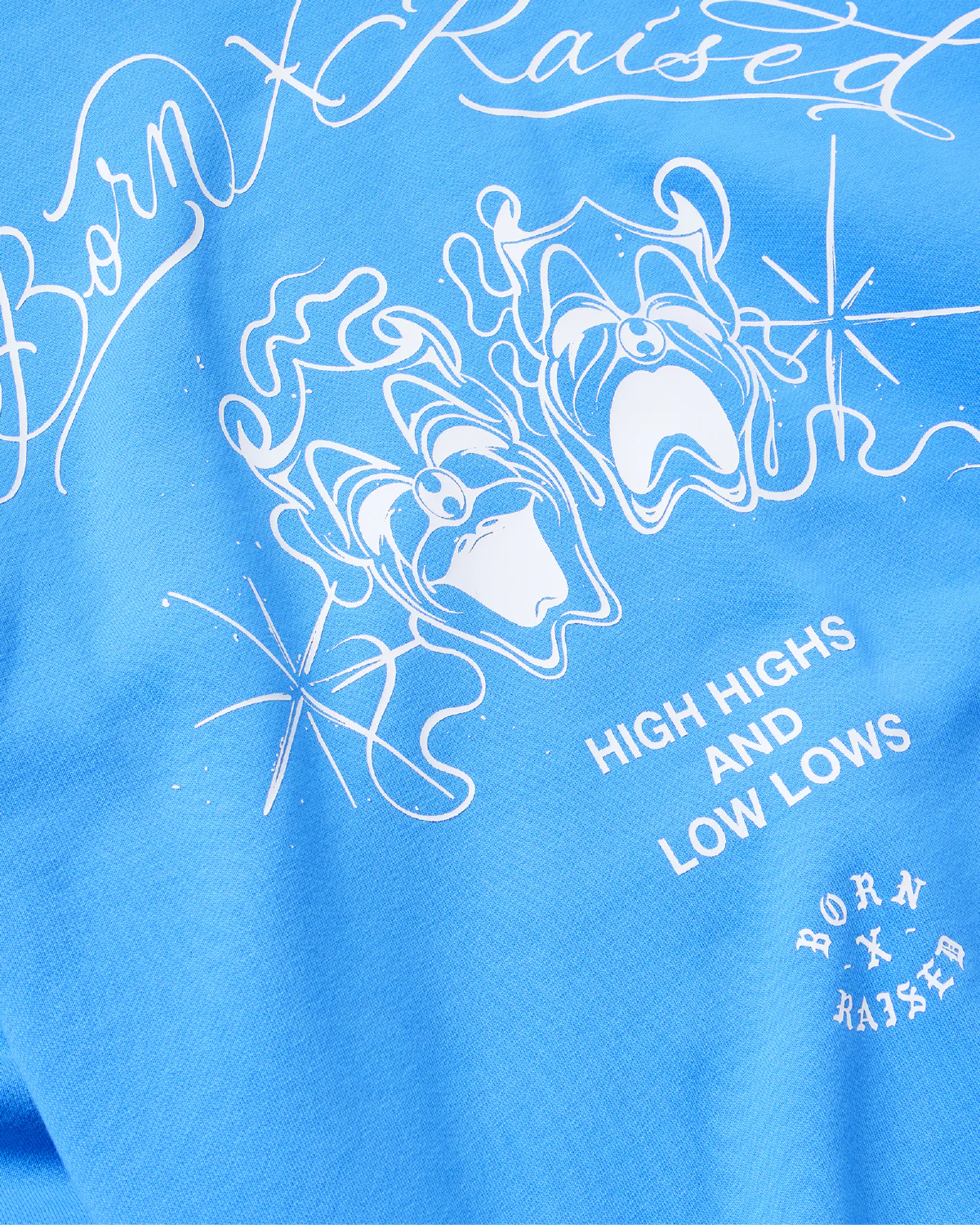 HIGH HIGHS & LOW LOWS HOODIE: SLATE BLUE - Image 3