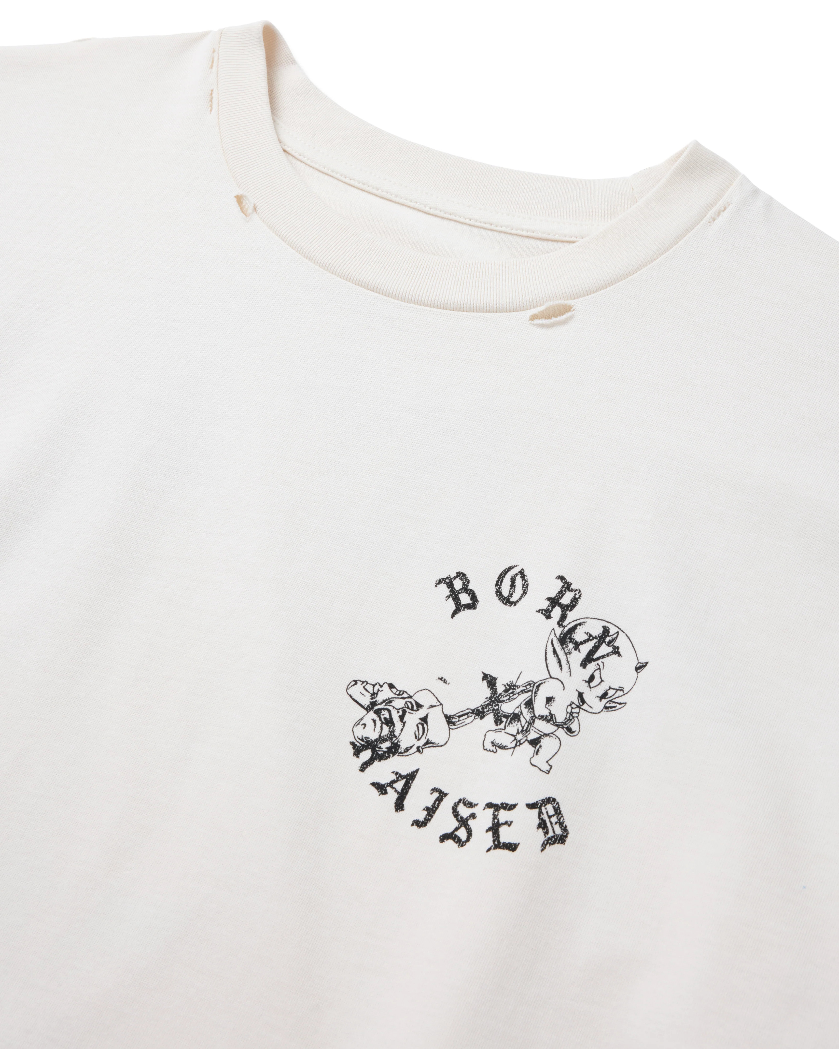 LIL DEVIL ROCKER TEE: OFF WHITE - Image 3