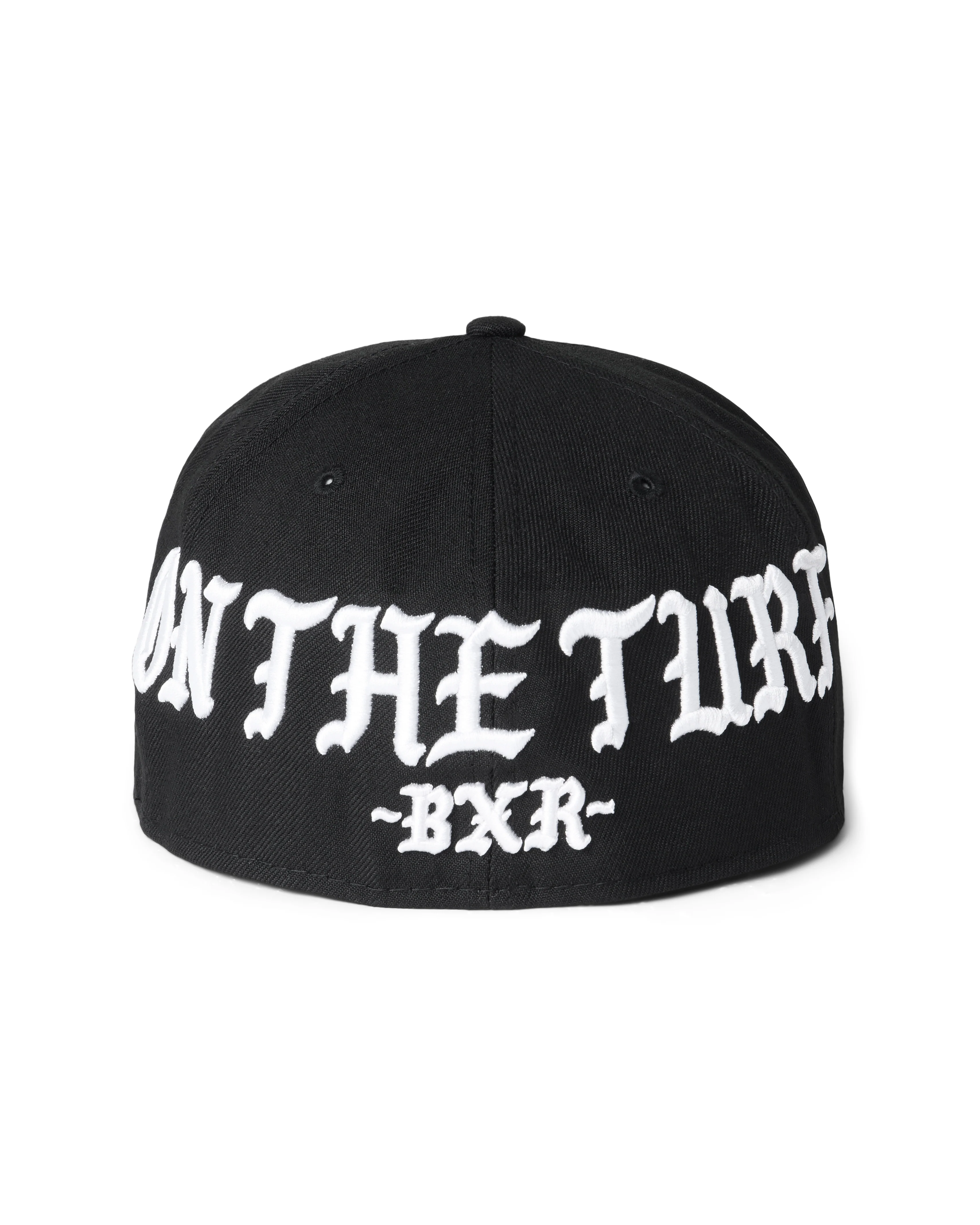 ON THE TURF FITTED HAT: BLACK - Image 2