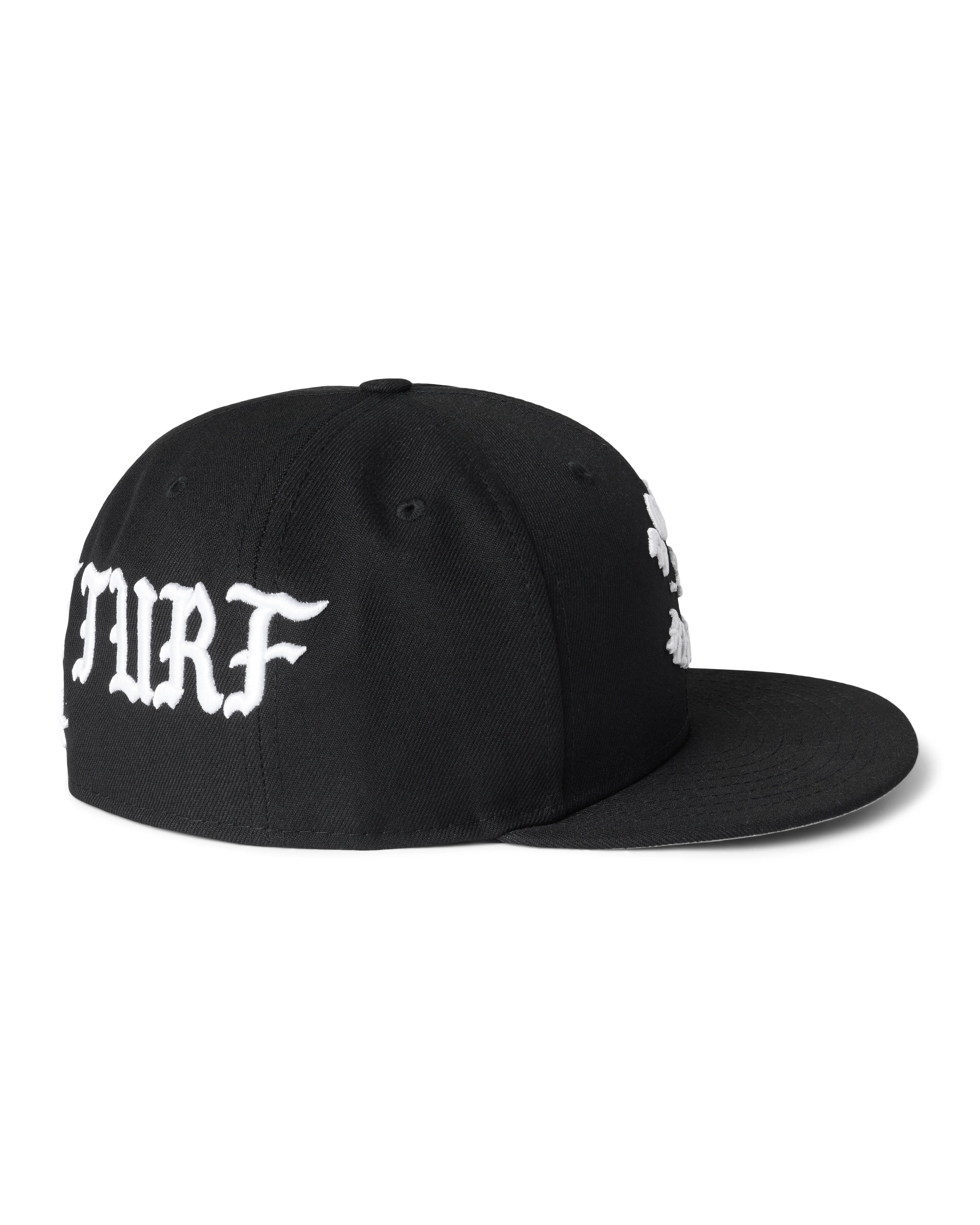 ON THE TURF FITTED HAT: BLACK - Image 3