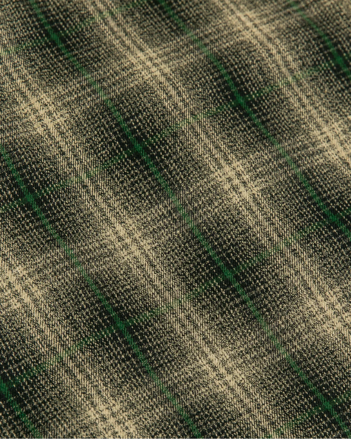 OVERSIZED FLANNEL SHIRT JACKET: GREEN / BLACK - Image 5