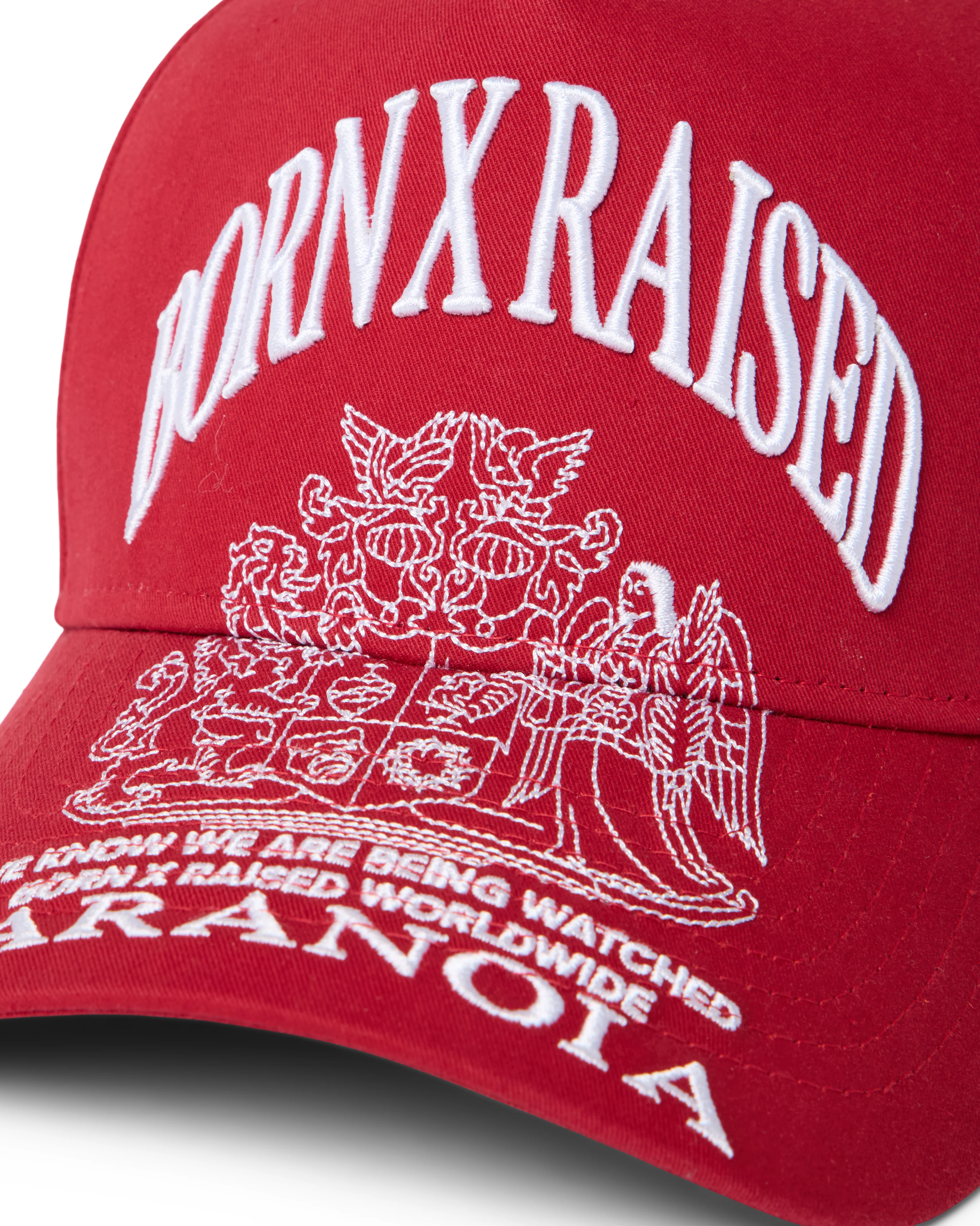 PARANOIA CREST SNAPBACK: CARDINAL - Image 3