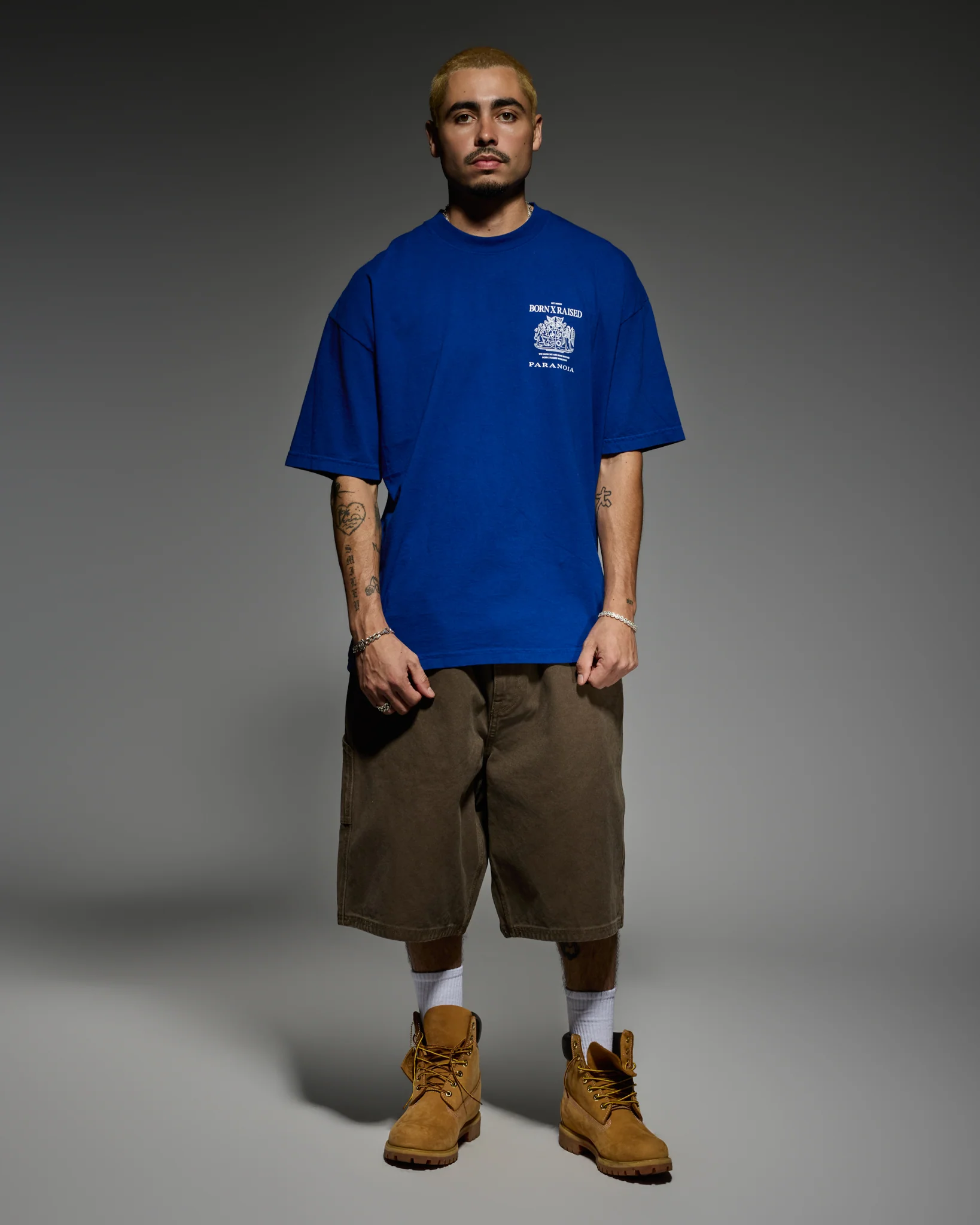 PARANOIA CREST TEE: BLUE - Image 3