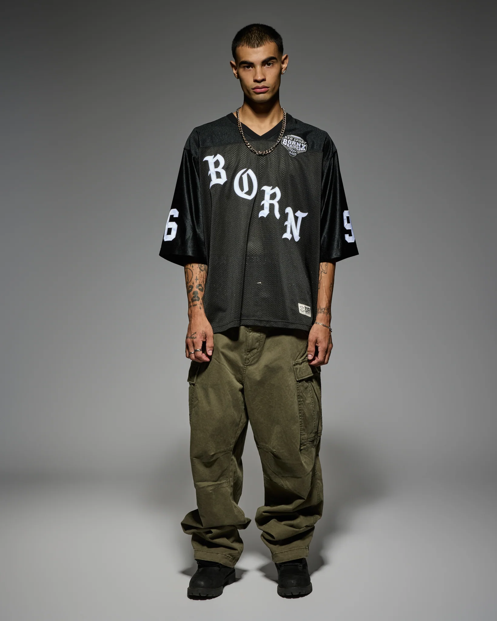 PARANOIA FOOTBALL JERSEY: BLACK - Image 5