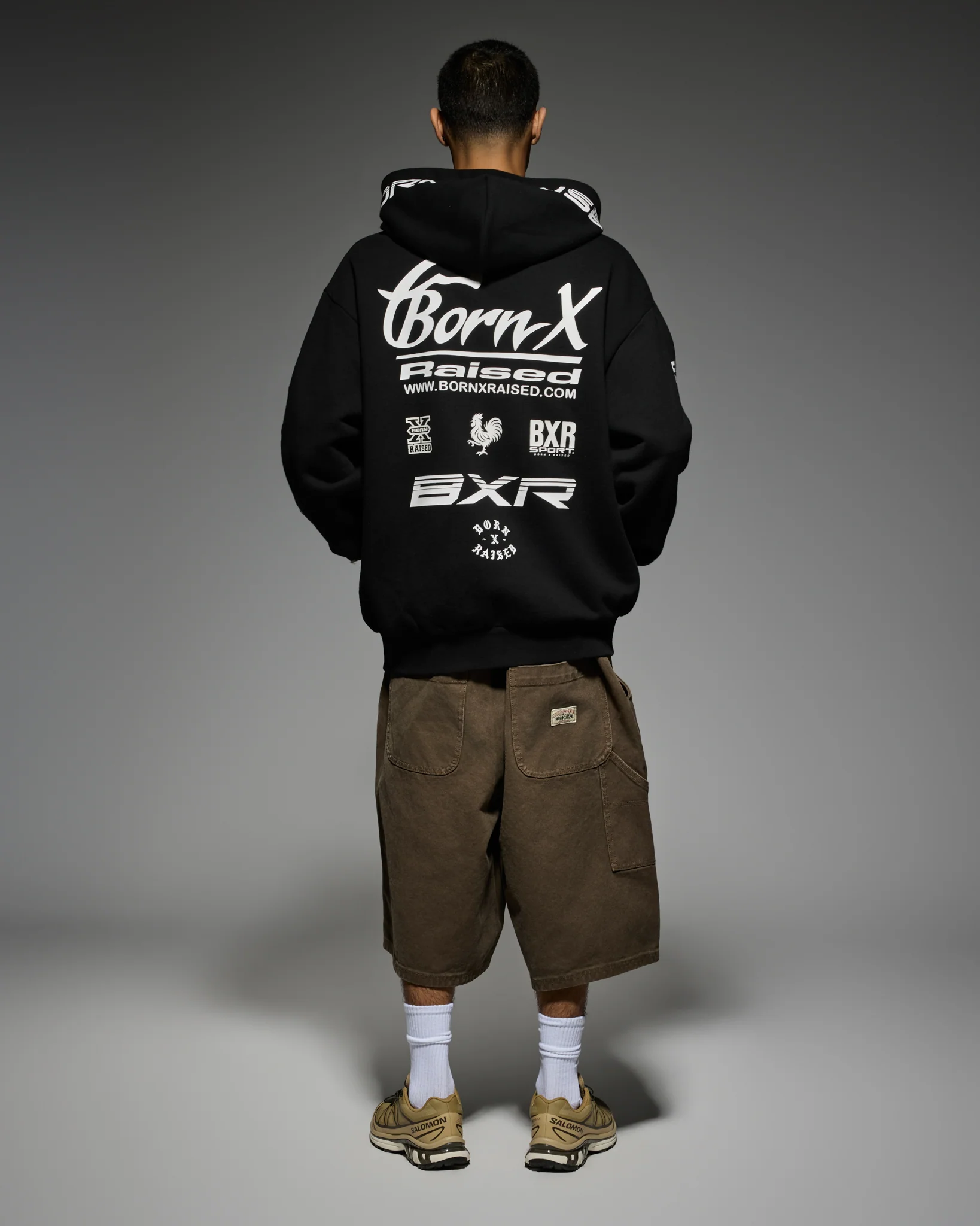 PARLAY ZIP-UP HOODIE: BLACK - Image 4