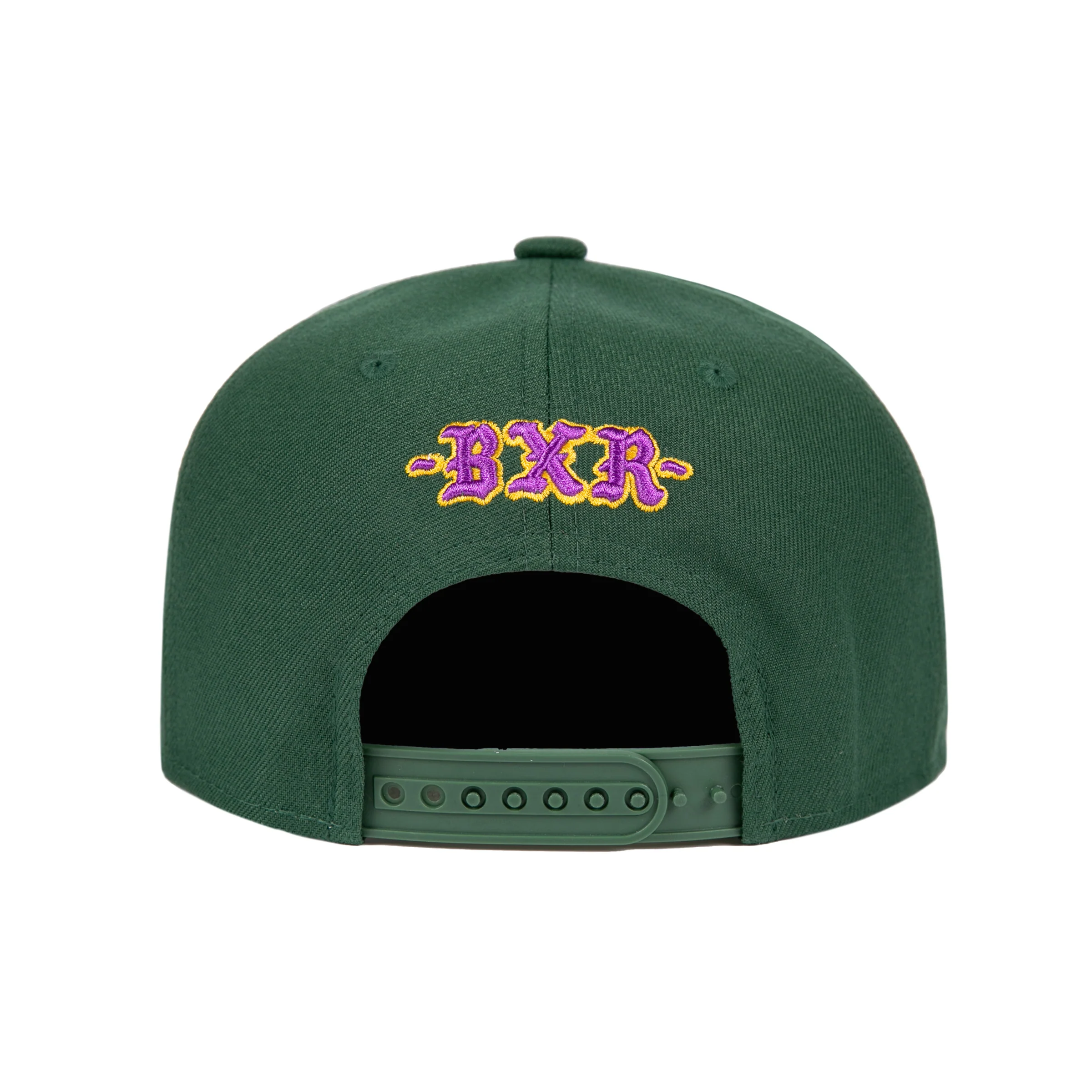 ROCKER SNAPBACK HAT: EMERALD / PURPLE - Image 3