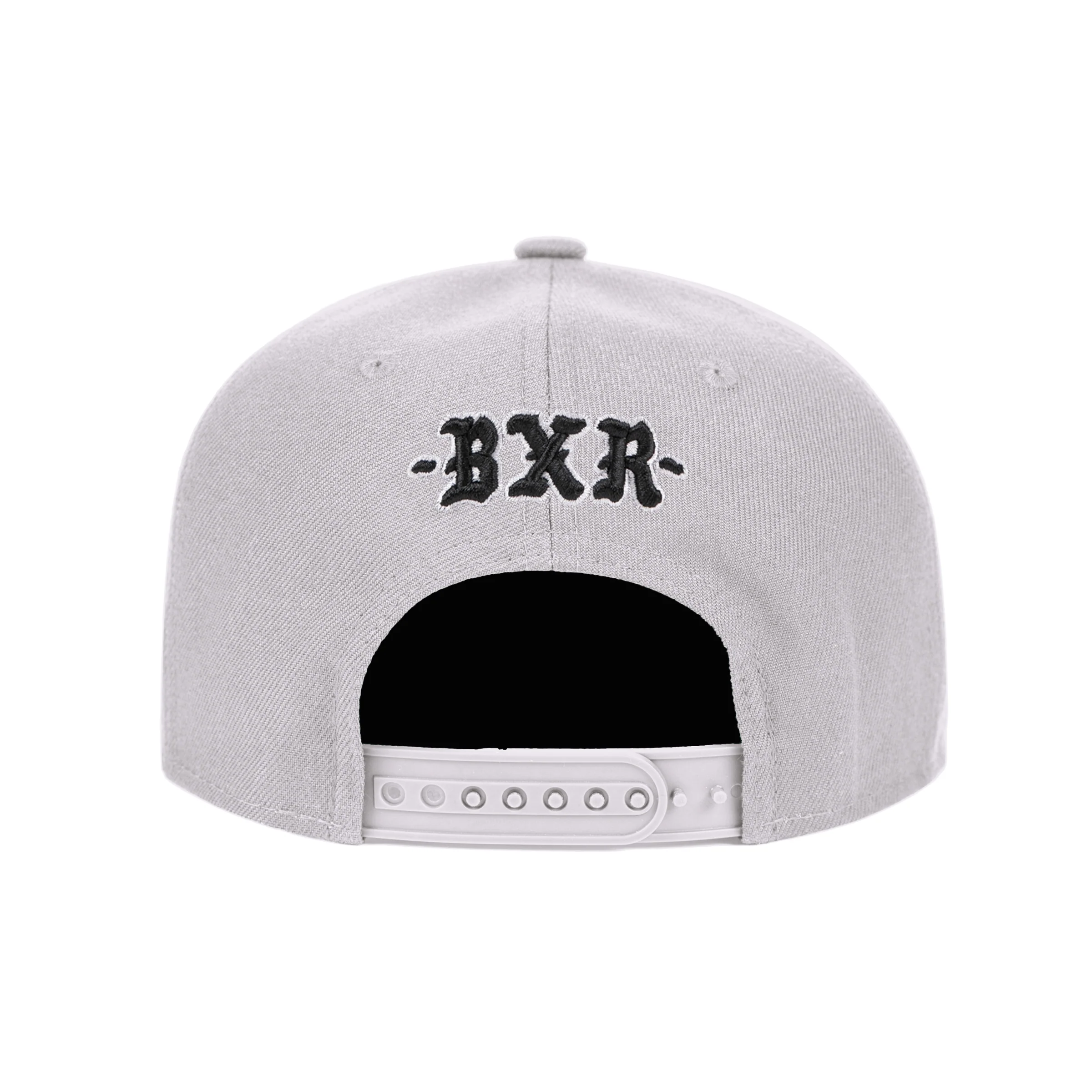 ROCKER SNAPBACK HAT: GREY / BLACK - Image 3