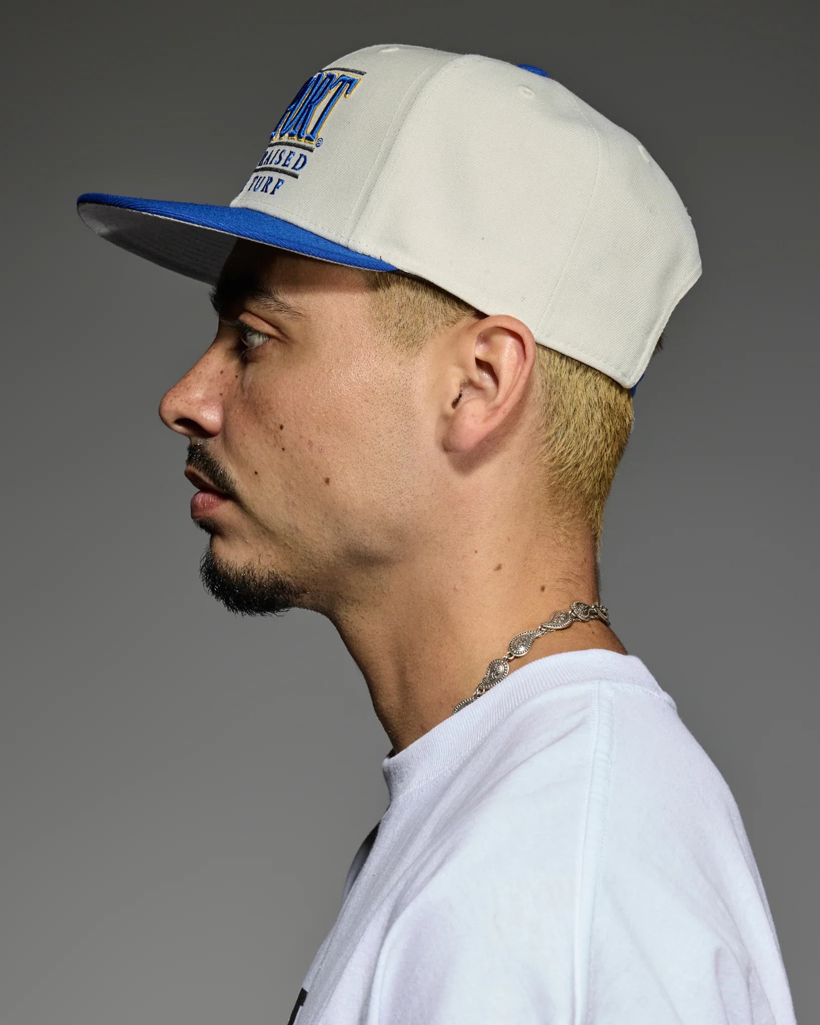 UNIVERSITY SNAPBACK: CREAM / BLUE - Image 6